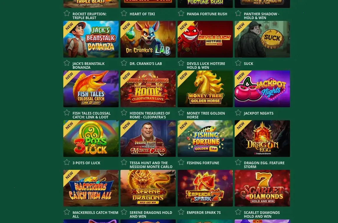 Luckyseven Willkommenspaket Übersicht
